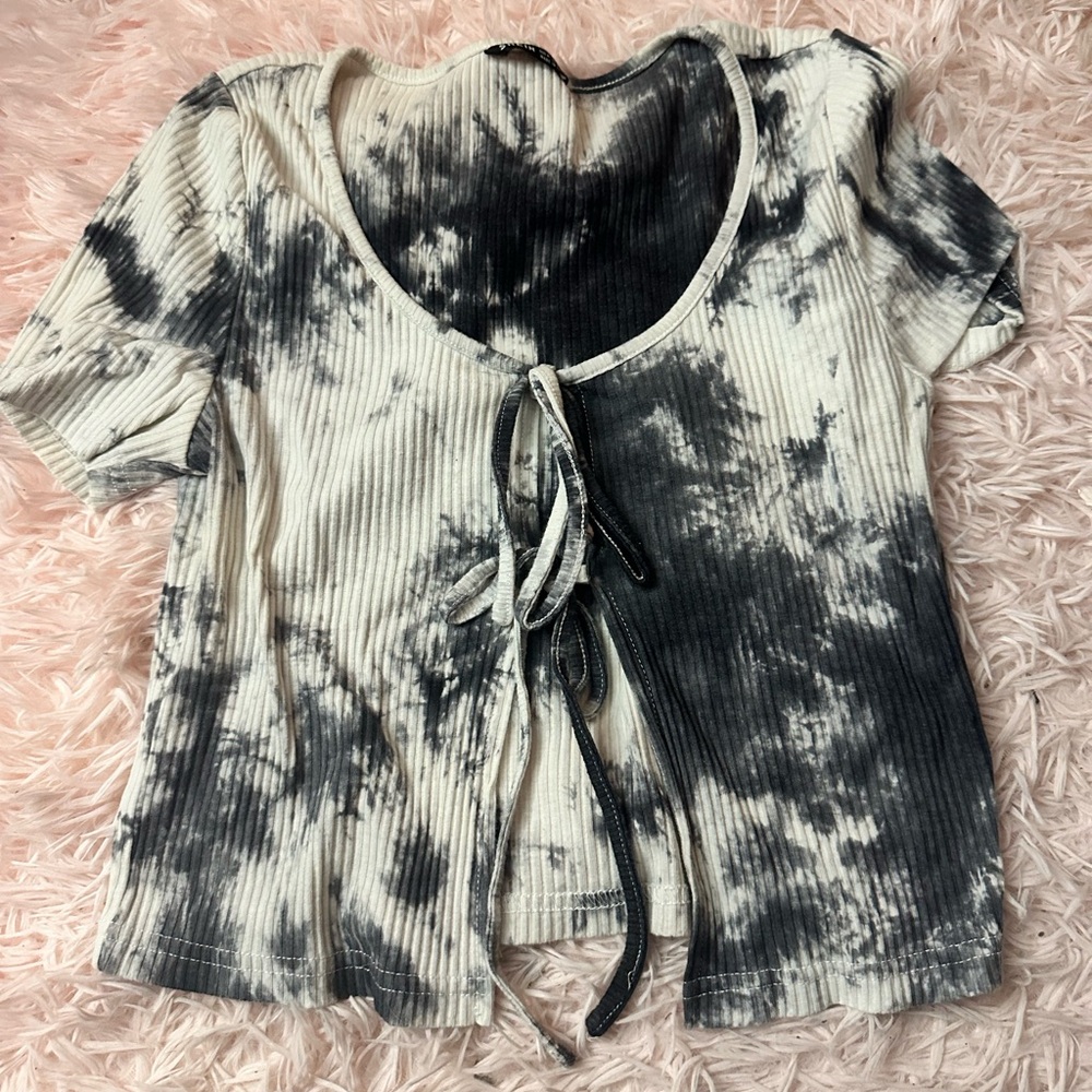💕 Tie-Dye Ribbed Women's Top